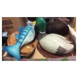 BLACK BEAR & BISON MASK, FRANKIE THE FISH, DUCK