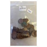 50 WHEAT PENNIES