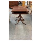 2 BRANDT MAHOGANY MATCHING END TABLES