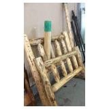 VERY NICE LOG BED FRAME