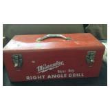 MILWAUKEE ELECTRIC ANGLE DRILL IN RED CASE