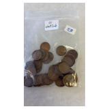 50 WHEAT PENNIES