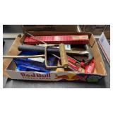 HAY HOOK, HAMMER, STARRETT TAP WRENCH & MISC