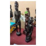 3 AFRICAN WOOD CARVINGS