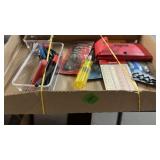 GROUP OF ALLEN WRENCHES, SCREWDRIVER BITS, HEX