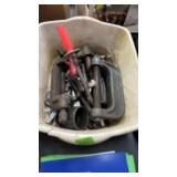 WHITE TUB OF MISC TOOLS