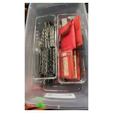 TRAY OF DRILL BITS