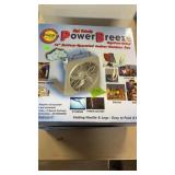 2 HIGH VELOCITY 10' BATTERY OP WINDOW FANS