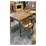RUSTIC TABLE & 2 CHAIRS