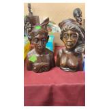 2 AFRICAN WOOD CARVINGS