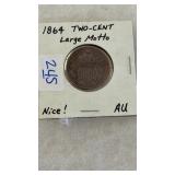 1864 TWO CENT PIECE
