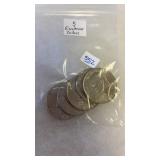 5 EISENHOWER DOLLARS