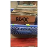 BASKET OF LP RECORDS, MOSTLY ROCK & ROLL