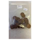 50 WHEAT PENNIES