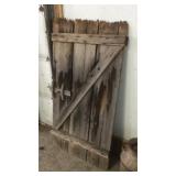 ANTIQUE RUSTIC DOOR FROM A MINE OUT OF THE BIG