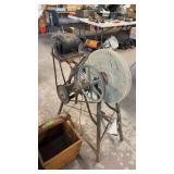 ANTIQUE PEDDLE GRINDER THAT HAS BEEN ELECTRIFIED