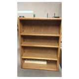 OAK BOOKCASE, 36'X12'X48'