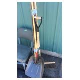 SCOOP SHOVEL, SHOP BROOM & OTHER TOOLS