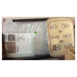 LIFETIME FOLDING TABLE & VINTAGE METAL TV TRAY