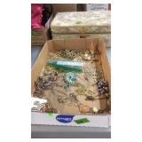 BOX OF COSTUME JEWELRY