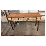 RUSTIC BIRCH BARK ACCENT SOFA TABLE 56'X17'X32'