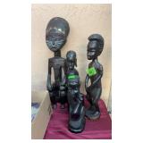 4 WOOD CARVINGS