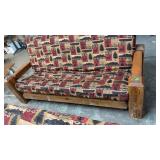 RUSTIC FUTON  **MATCHES LOT 668