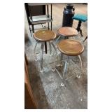3 MATCHING METAL BARSTOOLS 23' SEAT HEIGHT