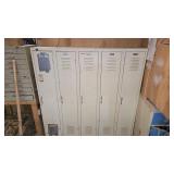 5 METAL LOCKERS 62' X 12' X 12'