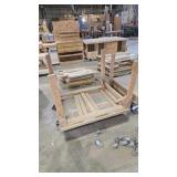 36' X 48' ROLLING WOOD CART