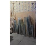 ASSORTED GLASS PANELS 4'-8' LONG