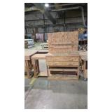 72' W WORK BENCH TABLE W/ 4 DRAWERS