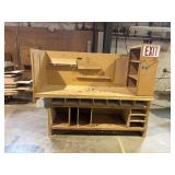 84' W X 29' D X 35' H WOOD DESK/ TABLE