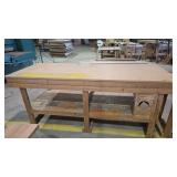 38' X 97' X 41' H WOOD WORK TABLE