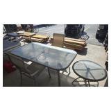 2 PATIO TABLES W/ 2 CHAIRS