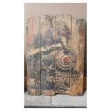 STEAM LOCOMOTIVE WALL ART