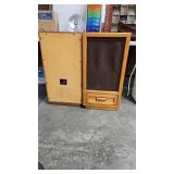 2 - OAK CABINET SPEAKERS