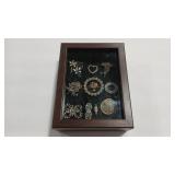 SHADOWBOX VTG BROOCHES