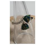 925 BOULDER OPAL COLOR RING