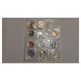 2 - 1962 P MINT SETS 90%