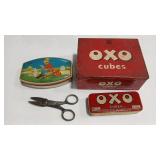 VTG OXO CUBES -  RILEYS TOFFEE  & WISS SCISSORS