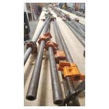 5 METAL BAR CLAMPS 4' LENGTH