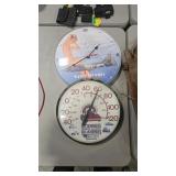 FLYING FORTRESS CLOCK & THEMOMETER
