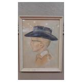UNKNOWN - ORIGINAL PASTEL FRAMED  ART