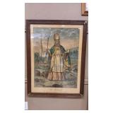 ST. PATRICK THE APOSTLE OF IRELAND FRAMED POSTER