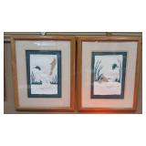 2 - PRESSED PAPER MALLARD FRAMED ART