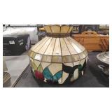 HANGING STAINED GLASS STYLE KITCHEN LIGHT FIXTURE