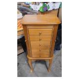 WOOD JEWELRY ARMOIRE