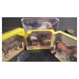 4 - BREYER HORSES W/BOX