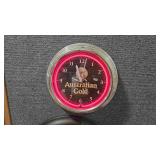 AUSTRALIAN GOLD WALL CLOCK